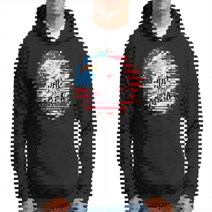 Proud To Be American 4Th Of July Eagle Freedom Usa Flag Hoodie