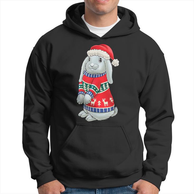 Rabbit Hat Hoppy Christmas Rabbit Christmas Kapuzenpullover