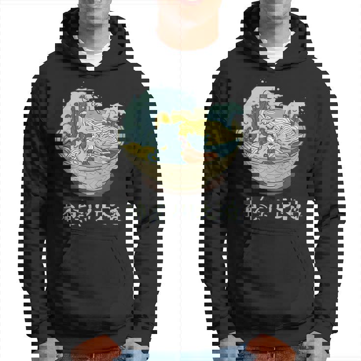 Ramen Artístico Kawaii Gran Ola De Kanagawa Sudadera