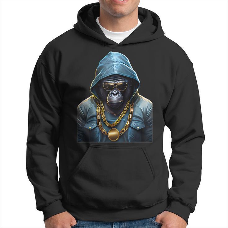 Rapper Gorilla I Retro Hip Hop I Gorilla Hip Hop Gangster Kapuzenpullover