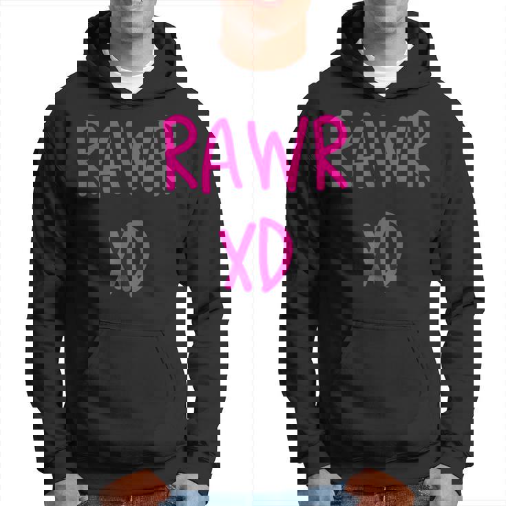 Rawr Emo Xd Scenester Scena Kid Felpa con cappuccio