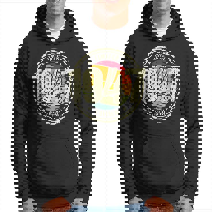 Retro 77 Años Nacido En 1947 Edición Limitada 77 Cumpleaños Sudadera