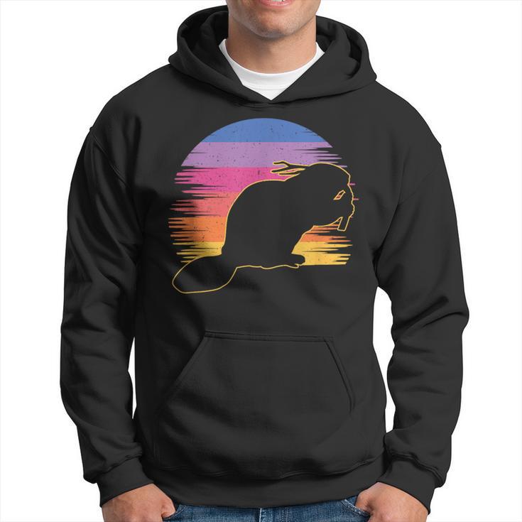 Retro Beaver Beaver Lovers Bobr Meme Kapuzenpullover