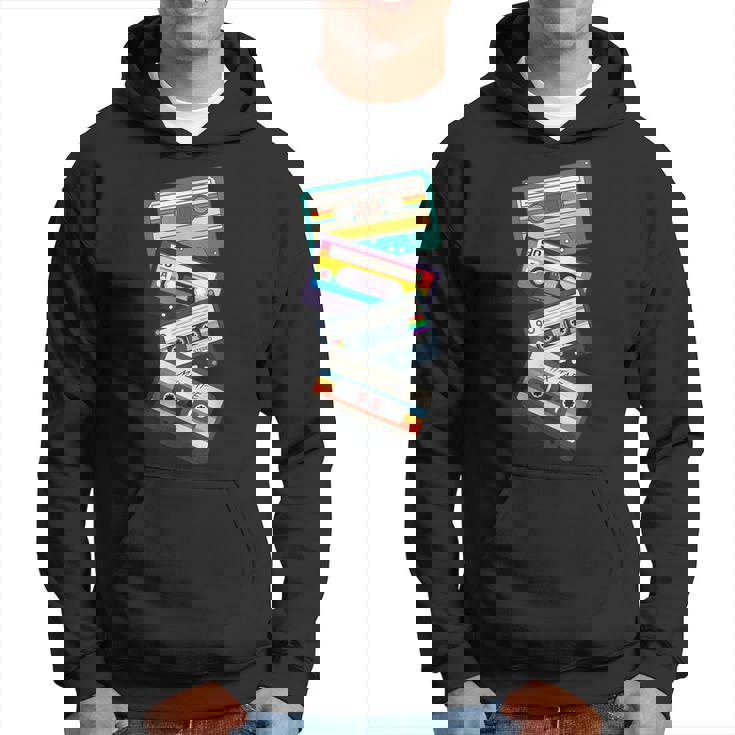 Retro Casetta Grafica Festa Anni 80' 90' Abbigliamento Felpa con cappuccio
