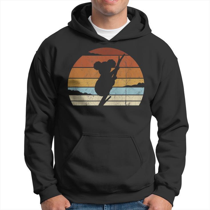 Retro Sunset Koala Bear Silhouette Baggy Koala Kapuzenpullover