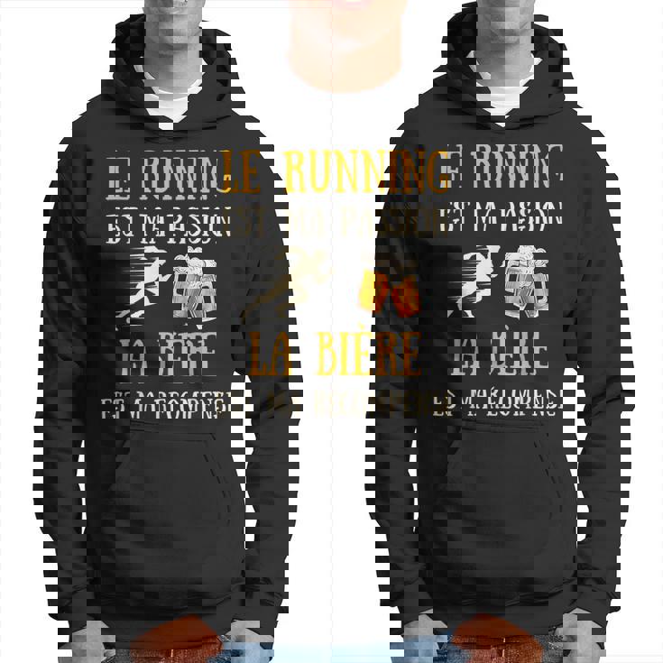 Running Bière Homme Humour Course À Pied Idée Cadeauintage Sweat à capuche