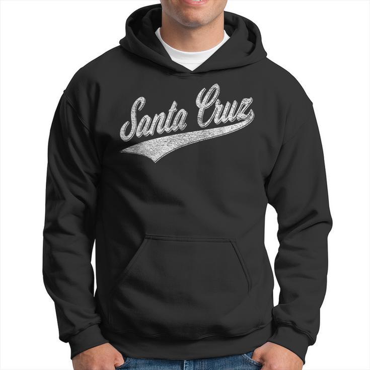 Santa Cruz California Sports Baseball Lettering Jersey Flag Kapuzenpullover