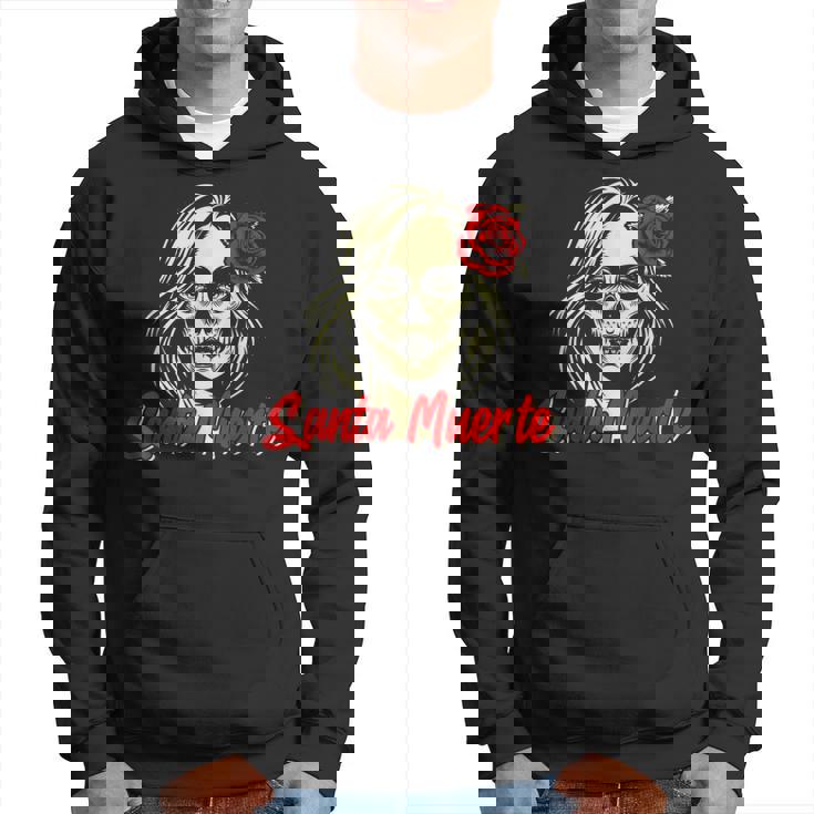 Santa Muerte Messico Skeleton Skull Morte Messicana Calavera Felpa con cappuccio