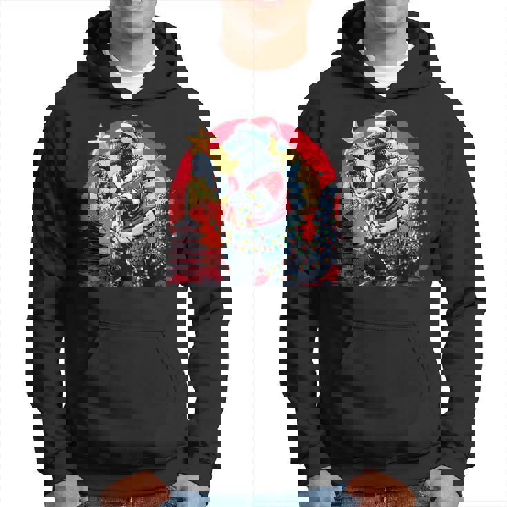 Santazilla Japanese Monster Kaiju Dinosaur Christmas Hoodie