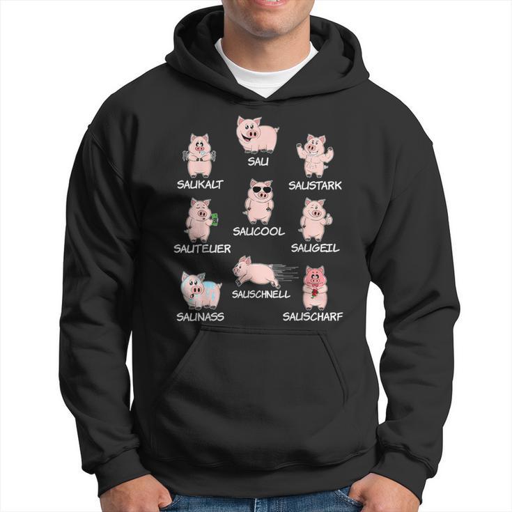 Saustark Pigs Sau Saukalt Saustark Word Game Kapuzenpullover