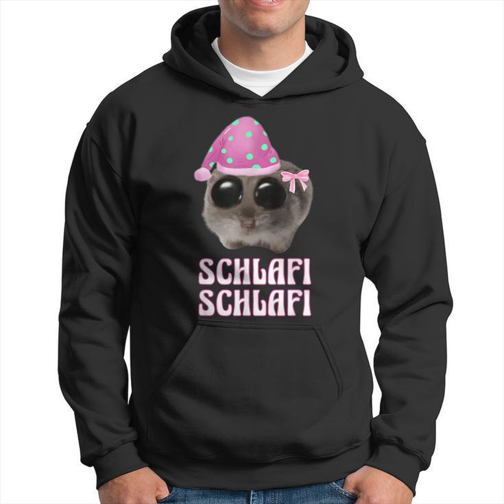 Schlafi Schlafi Sad Hamster Hamstie Meme Sleep Kapuzenpullover