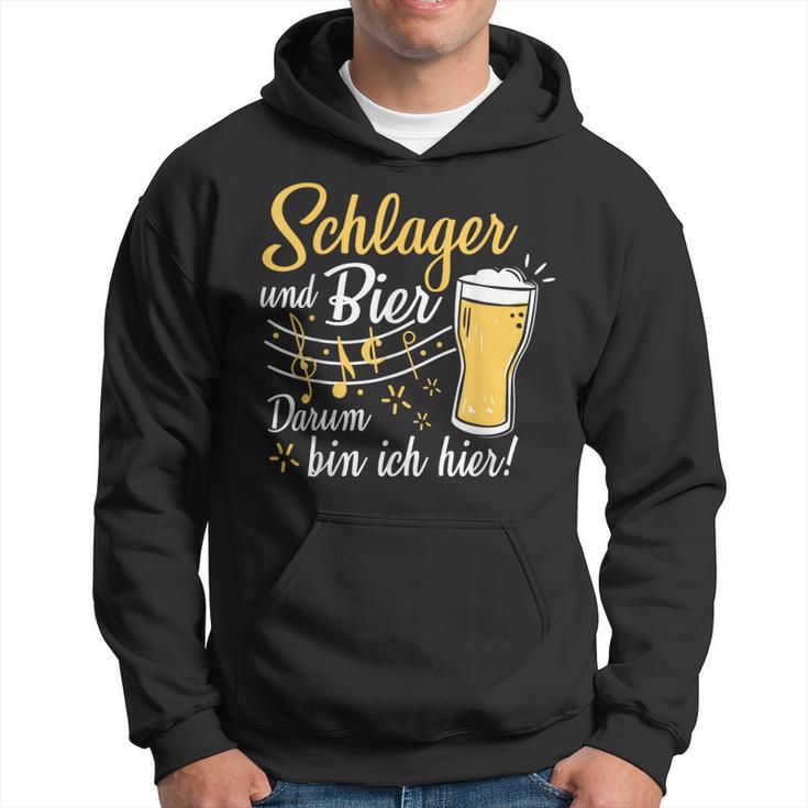 Schlager Und Bier Darum Bin Ich Hier Schlagerparty Costume Kapuzenpullover