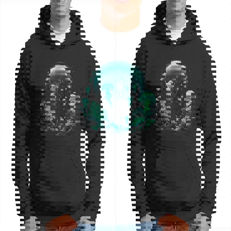 Scuba Diver And Jellyfish For Ocean Dive Trip Scuba Diving Hoodie