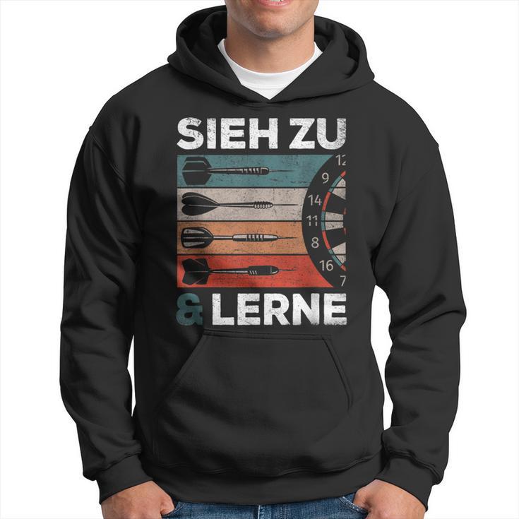 See Zu Und Lerneintage Darts Retro Sl Darts Kapuzenpullover