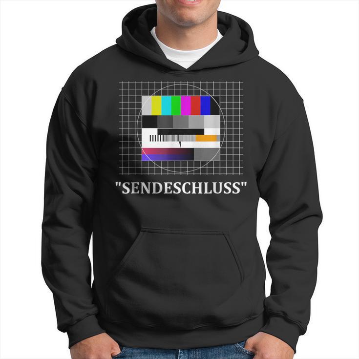 Sendschluss Testbild 80S 90S Retrointage Party Kapuzenpullover