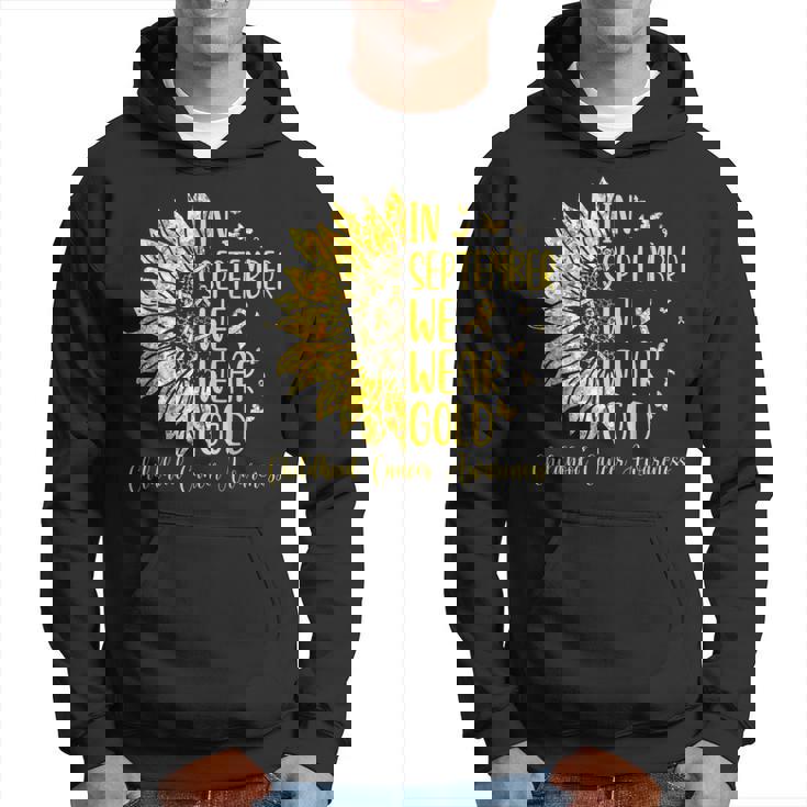 In September We Wear Gold Childhood Cancer Awareness Hoodie