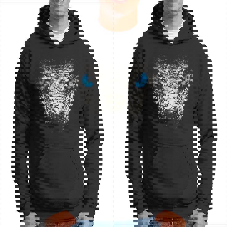 Serpiente Animal Motivo Ojos Azules Arte Serpiente Sudadera
