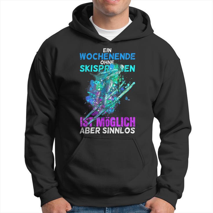 Ski Jumping Winter Sport For Skiing Fans Kapuzenpullover