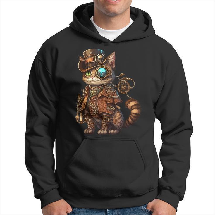 Steam Punk Cat Kitten Kitty Steampunk Kapuzenpullover