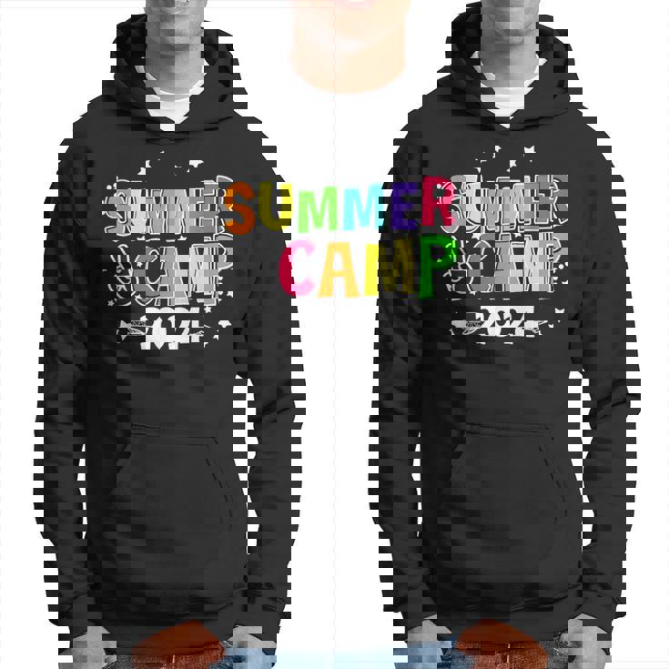 Summer Camp Happy Camper Vacation Matching Family Group Hoodie