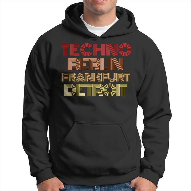 Synthesizer Techno Berlin Frankfurt Detroit Analog Kapuzenpullover