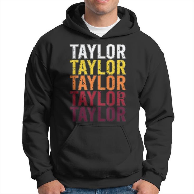 Taylor Retro Wordmark Patternintage Style Kapuzenpullover