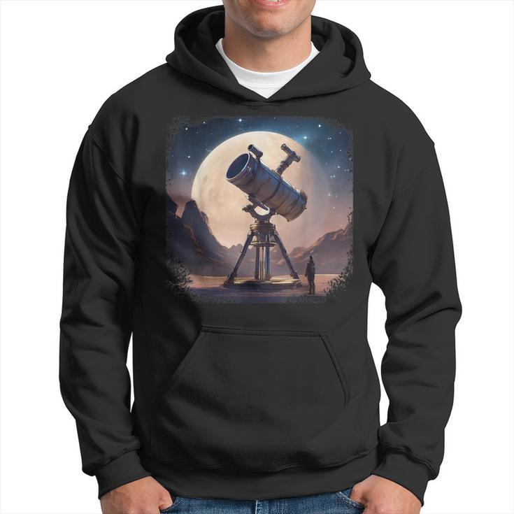 Telescope Planet Space Astronomy Space Kapuzenpullover