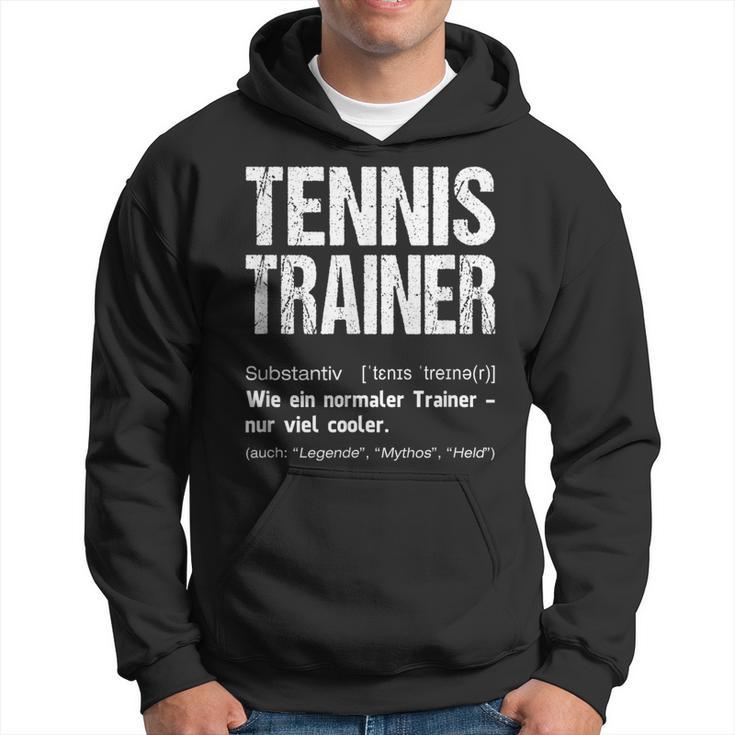 Tennis Trainer Tennis Trainer Kapuzenpullover