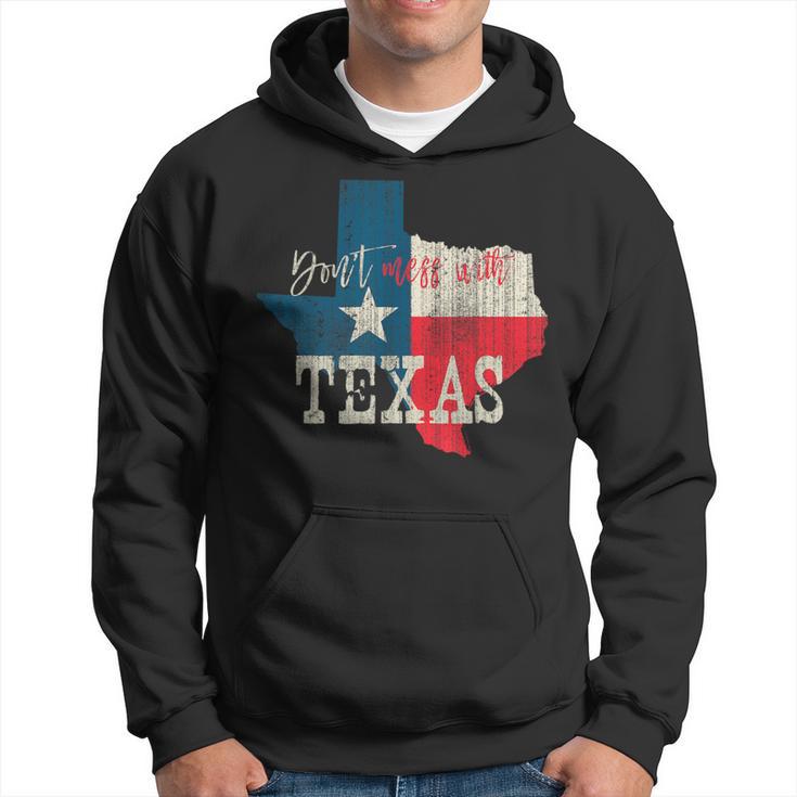 Texas The Lone Star State Leg Dich Nicht Mit Texas An Kapuzenpullover