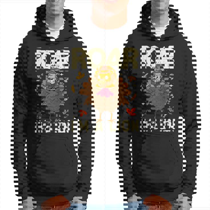 Thanksgiving Fake Lion Thanksgiving Turkey Lion Hoodie