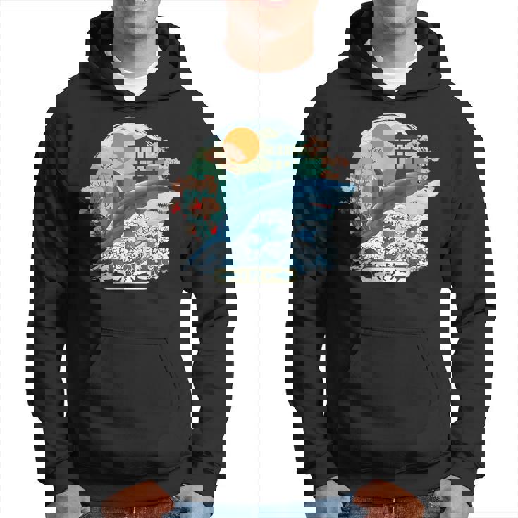 Tiburón Japonés Gran Ola Kanagawa Japón Arteintage Sudadera