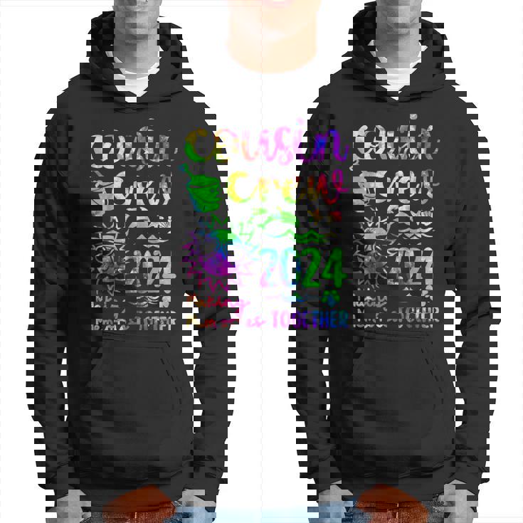 Tie Dye Cousin Crew 2024 Summer Vacation Beach Family Match Hoodie