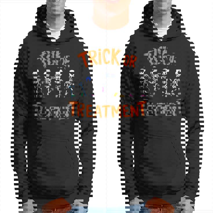 Trick Or Treatment Pt Physical Therapy Therapist Halloween Hoodie