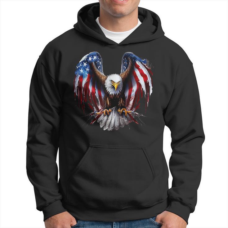 Us Flag As Eagle Usa Flag Kapuzenpullover