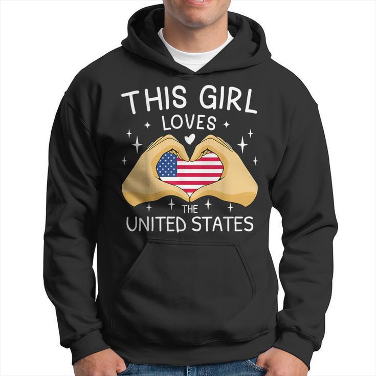 Usa Flag American Flag Heart Slogan America Usa Kapuzenpullover