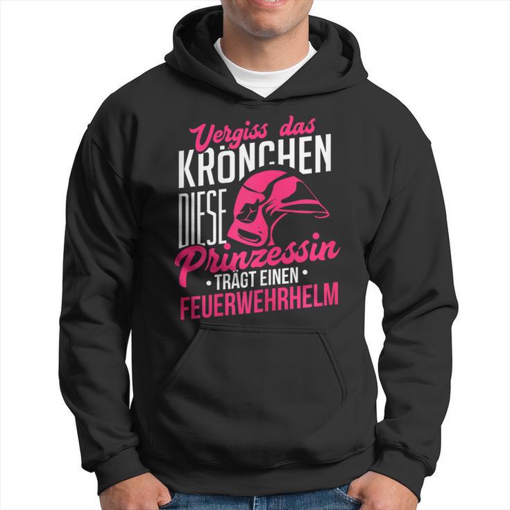 Vergiss Krönchen Princess Fireman Helmet Kapuzenpullover