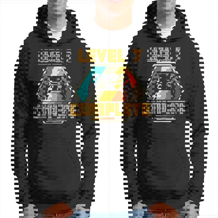 Vintage Retro 7º Aniversario De Boda Divertido Nivel 7 Completo Sudadera