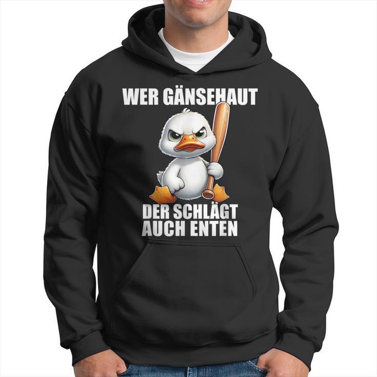 Wer Gänsehaut Der Schlagt Auch Enten Children's Kapuzenpullover