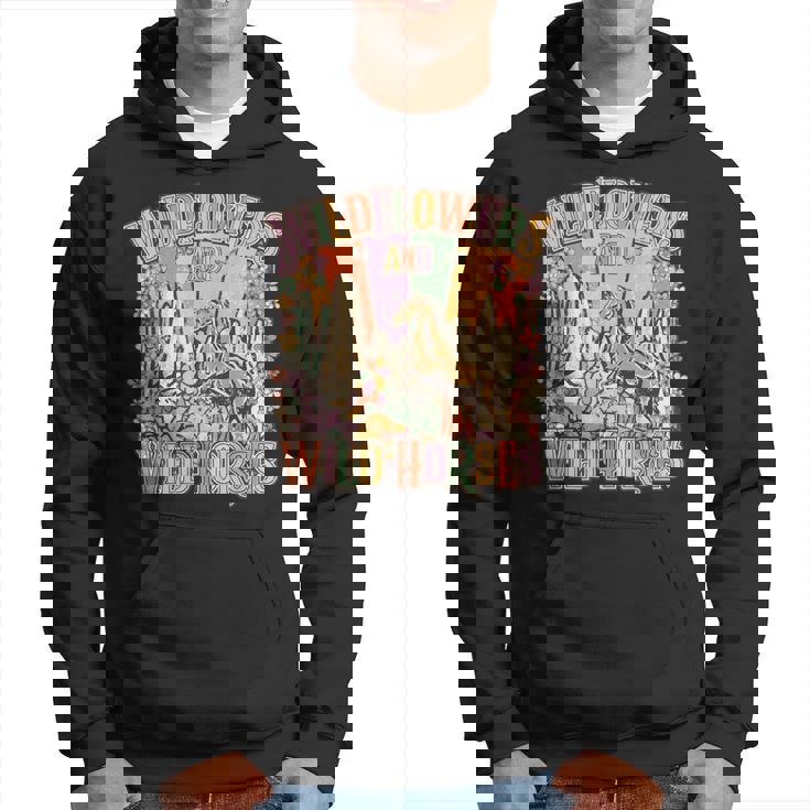 Wildflowers & Wild Horses Western For Her Hoodie