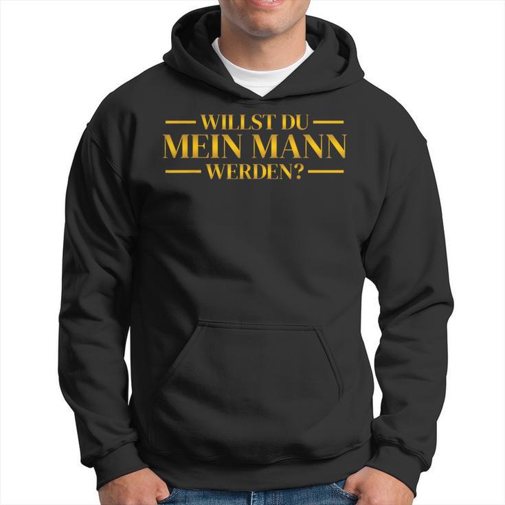 Willst Du Mein Mann Hochzeitsantrag Marriage Proposal Kapuzenpullover