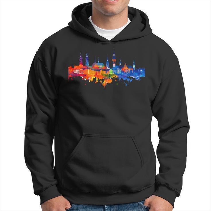 Würzburger Skyline Kapuzenpullover