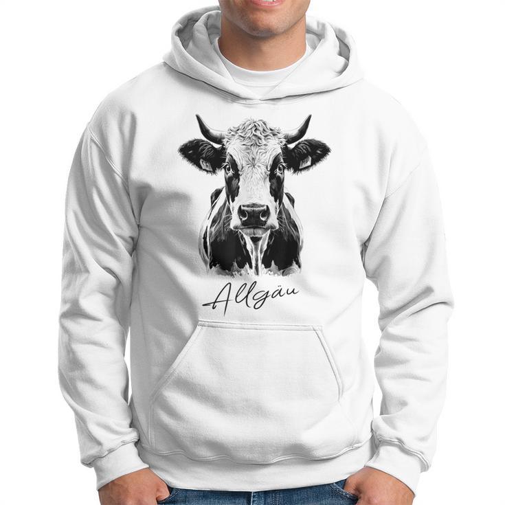 Allgäu Alpsintage Cow Bavaria Souvenir Fun Gray Kapuzenpullover