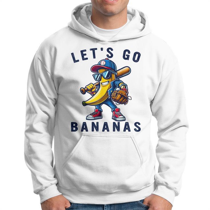 Funny Let's Go Bananas T-Shirt - Cute Banana Graphic Tank Top For Kids & Adults Novelty Tee