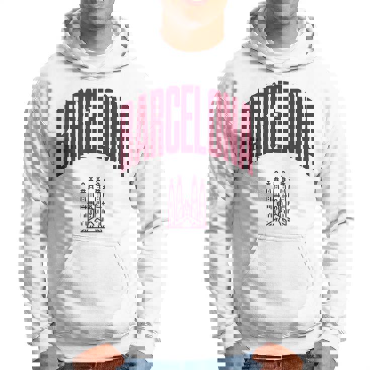 Barcelona Ciudad Estilo Retro Clásico De Los 90 Sudadera
