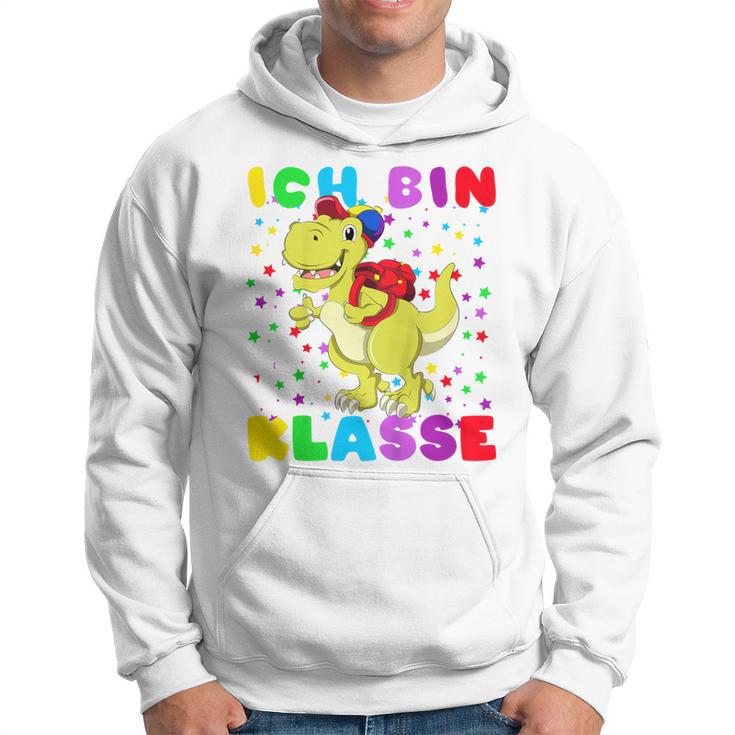 Children's Ich Bin 1 Class Dino Mit Schulsack Kapuzenpullover