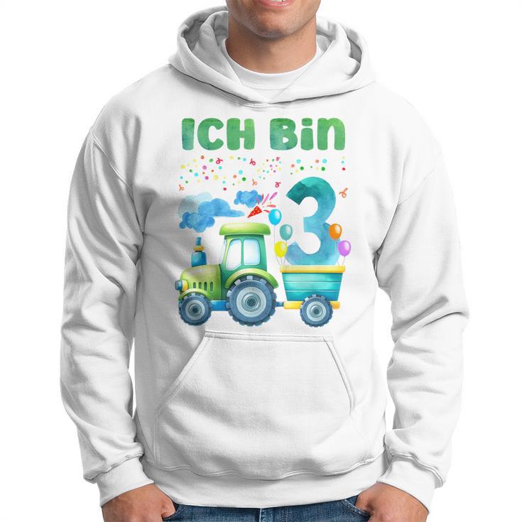 Children's Ich Bin 3 Jahre Alt Tractor Kapuzenpullover