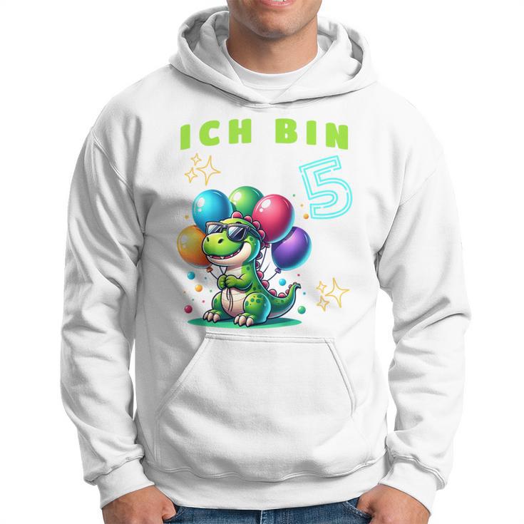 Children's Ich Bin 5 Jahre Alt Dino 5Th Birthday Kapuzenpullover