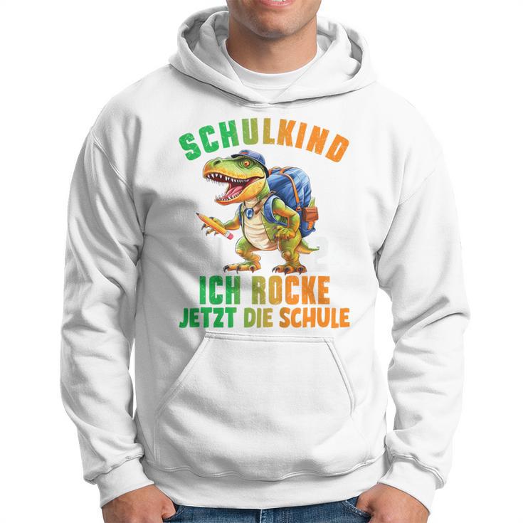 Children's Schulkind 2024 Cool Dino Ich Rocke Jetzt Die Schule Boys' Kapuzenpullover