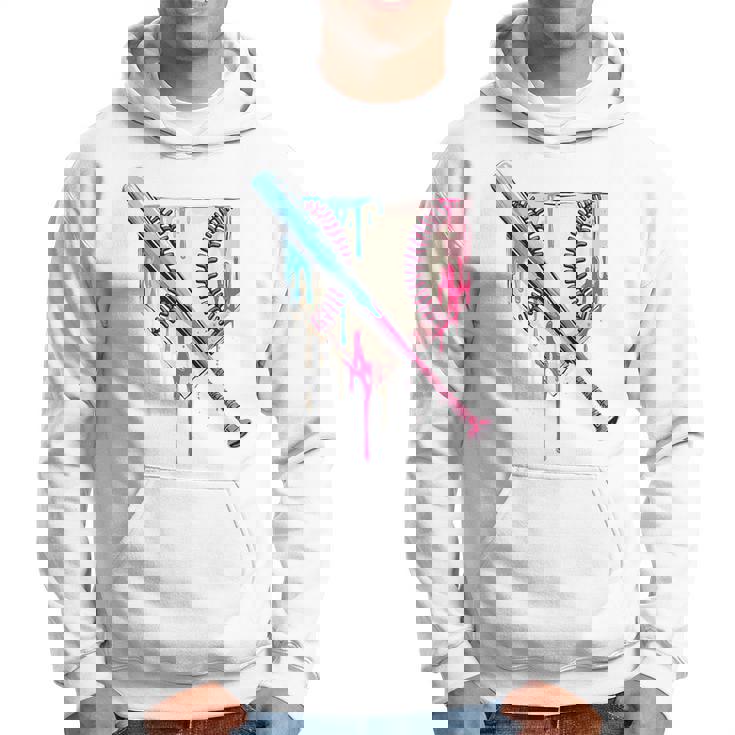 Cool Sport Baseball Home Plate Drip With Sprinkles Drip Hoodie