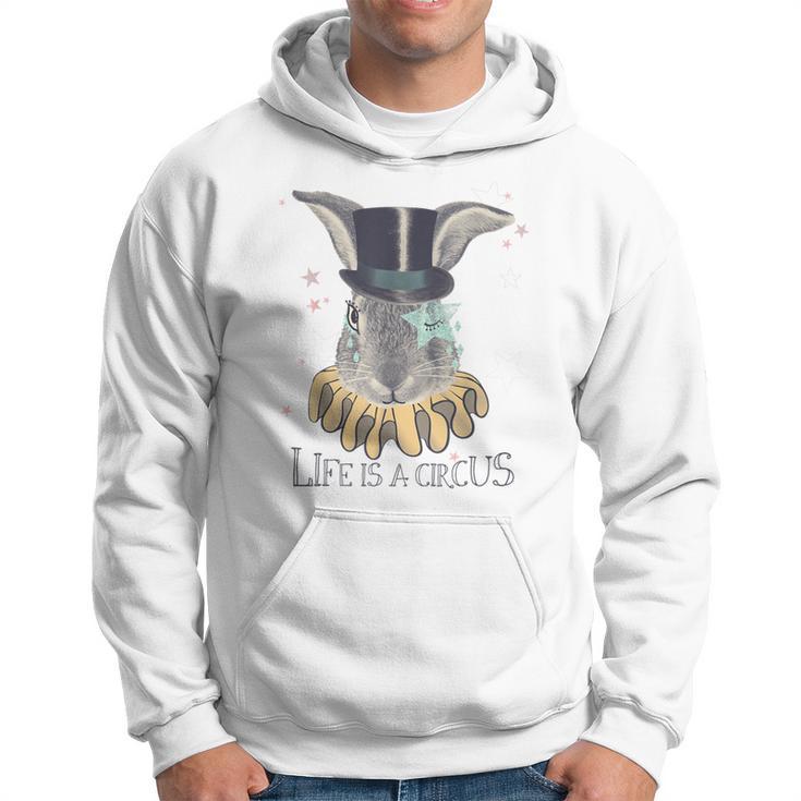 Das Leben Ist Ein Circus Rabbit Top Hat Wizard Fun Kapuzenpullover